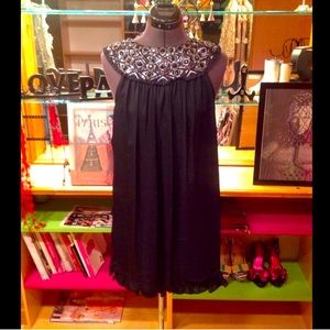 Beautiful beaded black Alice and Olivia dress